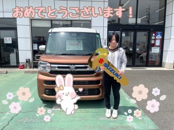 H様、スペーシアのご納車おめでとうございます！